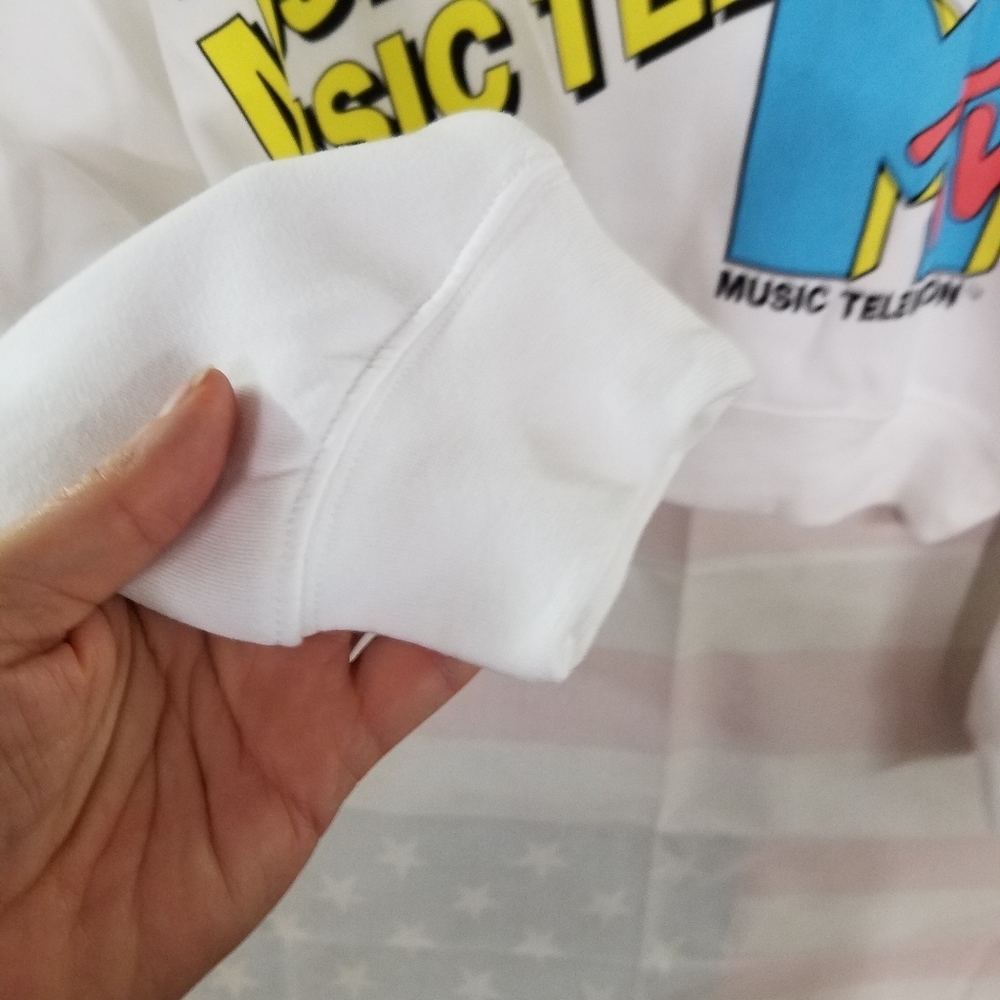 MTV Sweatshirt White Large - Picture 5 of 6